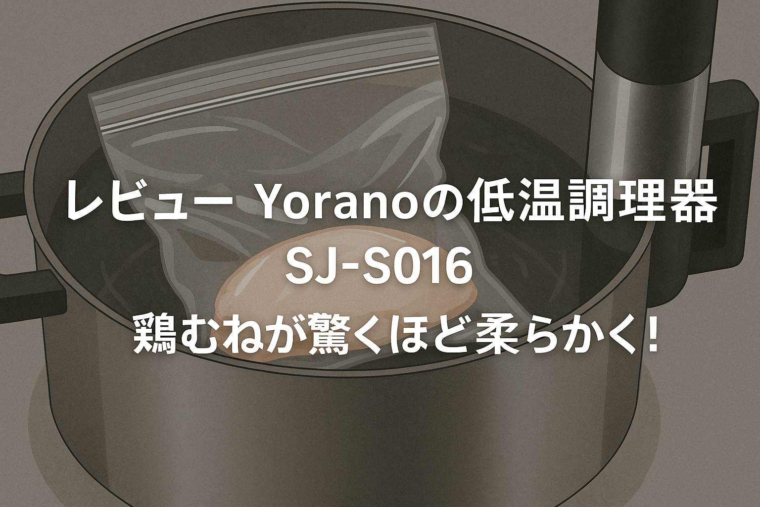 SJ-S016】Yoranoの低温調理器を使ってみた【B0B5ZF9WCT】 – Lazy Life Dev