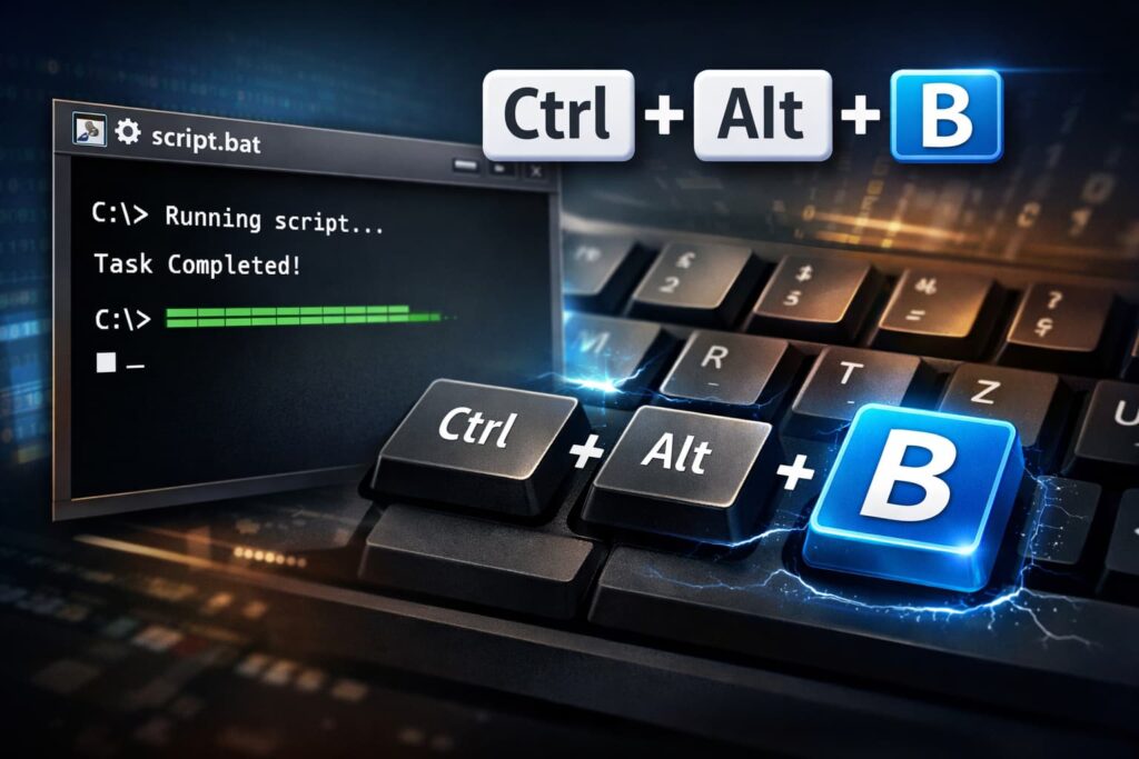 batファイルショートカット